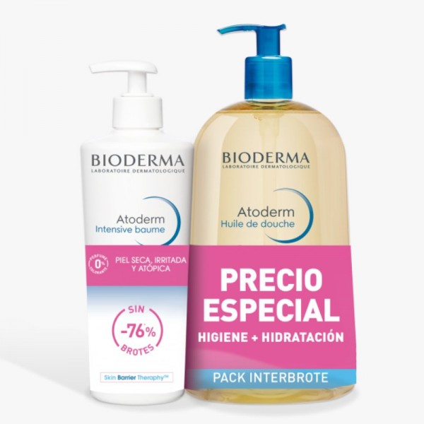 Pack Bioderma Atoderm Aceite De Ducha + Atoderm Baume Intensivo Pack Bioderma Atoderm Aceite De Ducha + Atoderm Baume Intensivo