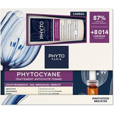 Phytocyane Ampollas Caída Progresiva Mujer + Champú