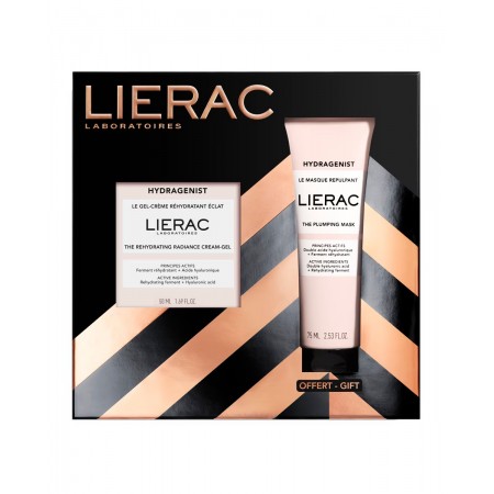 Cofre Lierac Hydragenist Gel-Crema Rehidratante Luminosidad con Mascarilla de Regalo