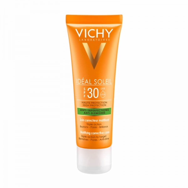 Vichy Ideal Soleil Cuidado Protector Anti-Imperfecciones 3 en 1 SPF 30 Vichy Ideal Soleil Cuidado Protector Anti-Imperfecciones 3 en 1 SPF 30