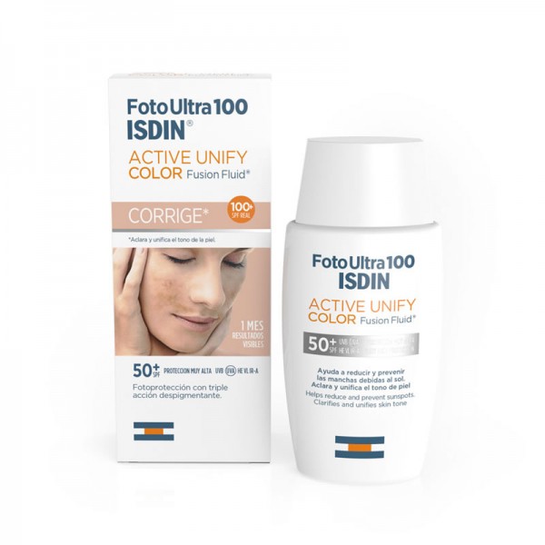 Foto Ultra 100 Isdin Active Unify Color Fusion Fluid SPF 100+